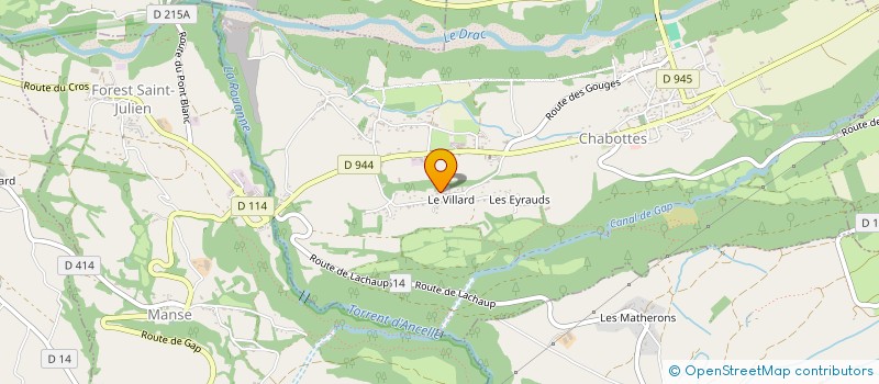 localisation de l'entreprise MONSIEUR DIDIER LATELLA  CHABOTTES