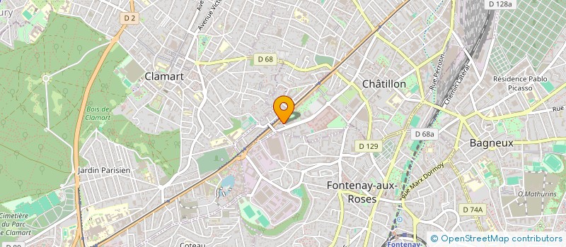 localisation de l'entreprise MONSIEUR DIDIER LAURENT  CHATILLON