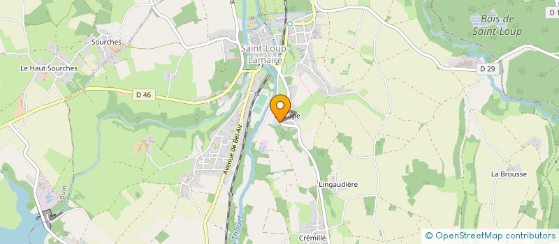 localisation de l'entreprise MONSIEUR DIDIER LAURENT  SAINT-LOUP-LAMAIRE