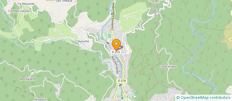 localisation de l'entreprise MONSIEUR DIDIER LAURENT  VALS-LES-BAINS