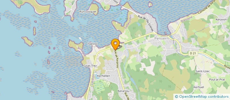 localisation de l'entreprise MONSIEUR DIDIER LAURIN  TREBEURDEN