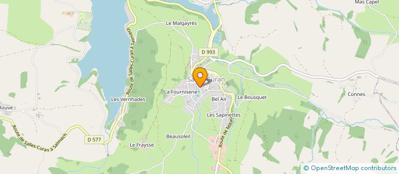 localisation de l'entreprise MONSIEUR DIDIER LAVABRE  SALLES-CURAN