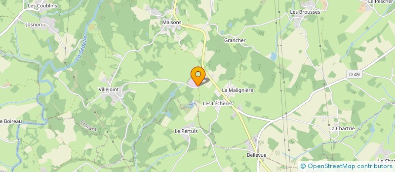localisation de l'entreprise MONSIEUR DIDIER LAVAUD à CROZANT