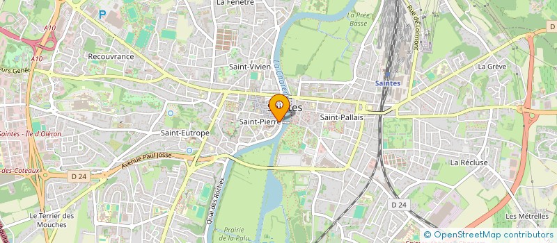 localisation de l'entreprise MONSIEUR DIDIER LAVERGNE  SAINTES