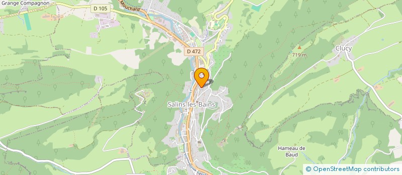 localisation de l'entreprise MONSIEUR DIDIER LAVIGNASSE  SALINS-LES-BAINS