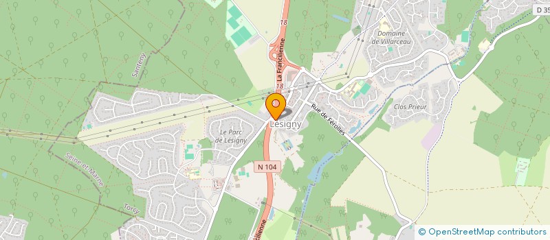 localisation de l'entreprise MONSIEUR DIDIER LAYAT  LESIGNY