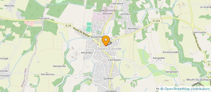 localisation de l'entreprise MONSIEUR DIDIER LE BORGNE  CLOHARS-CARNOET