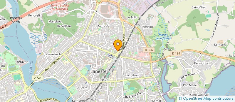 localisation de l'entreprise MONSIEUR DIDIER LE FLOCH  LANESTER