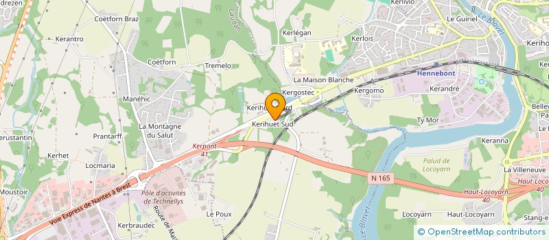 localisation de l'entreprise MONSIEUR DIDIER LE LANN à CAUDAN