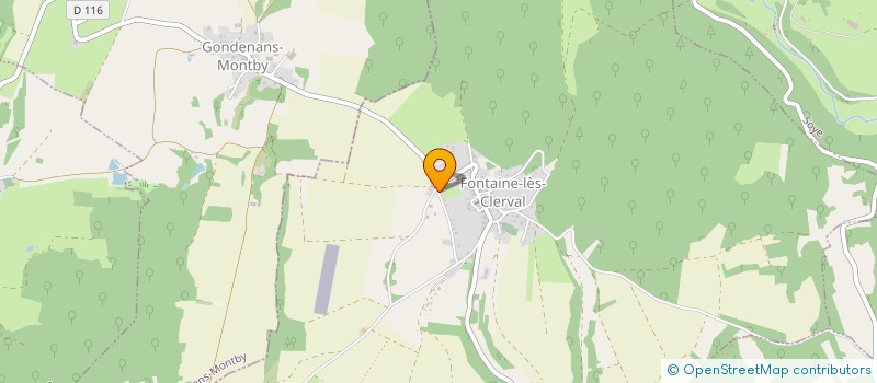 localisation de l'entreprise MONSIEUR DIDIER LE LETTY  FONTAINE-LES-CLERVAL