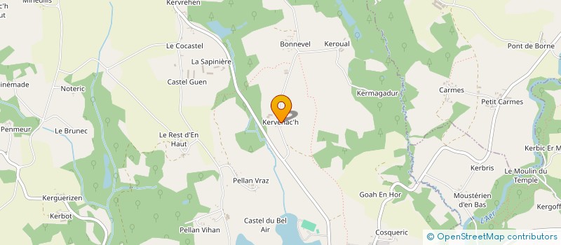 localisation de l'entreprise MONSIEUR DIDIER LE PIMPEC  PRIZIAC