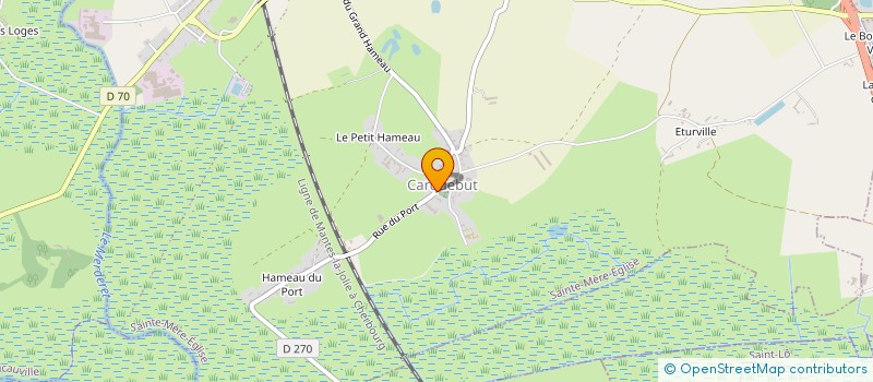 localisation de l'entreprise MONSIEUR DIDIER LECHANOINE  SAINTE-MERE-EGLISE