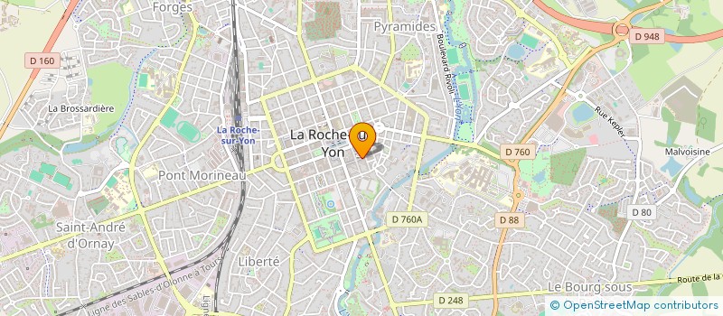 localisation de l'entreprise MONSIEUR DIDIER LEDOUX  LA ROCHE-SUR-YON