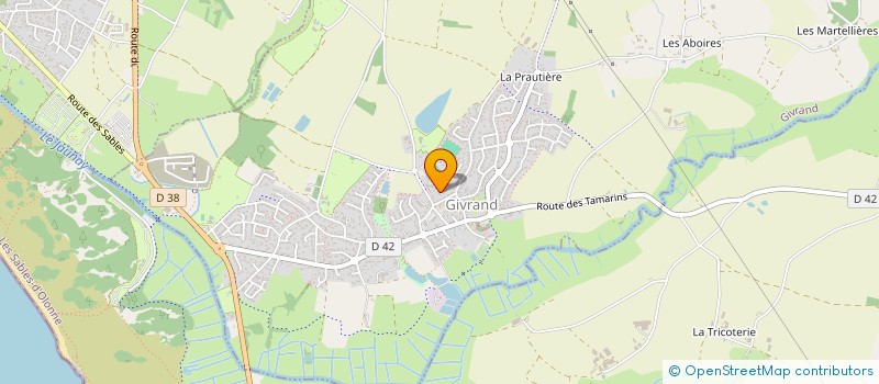 localisation de l'entreprise MONSIEUR DIDIER LEFEBVRE  GIVRAND