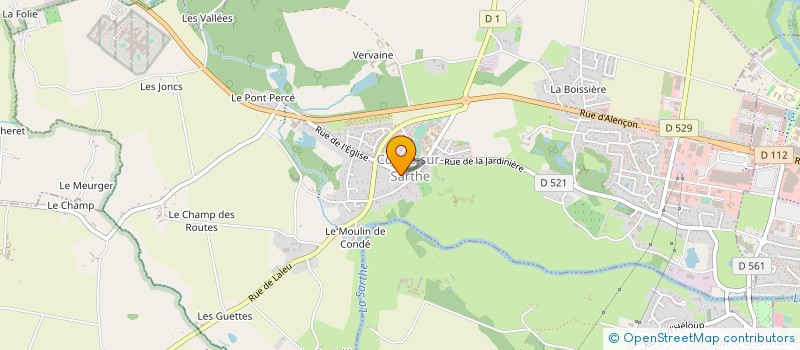 localisation de l'entreprise MONSIEUR DIDIER LEMARQUAND à CONDE-SUR-SARTHE