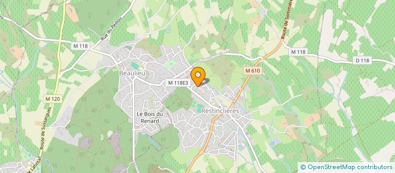 localisation de l'entreprise MONSIEUR DIDIER LEOPOLD DA RE  RESTINCLIERES