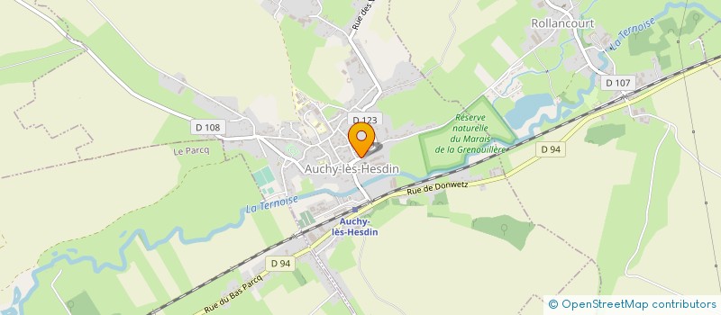 localisation de l'entreprise MONSIEUR DIDIER LEROY  AUCHY-LES-HESDIN