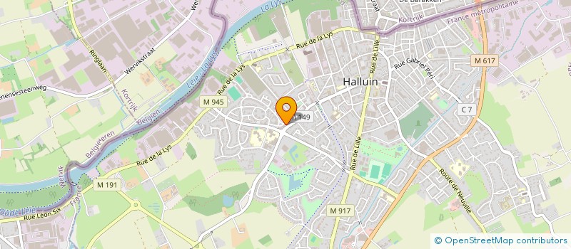 localisation de l'entreprise MONSIEUR DIDIER LESCROART à HALLUIN