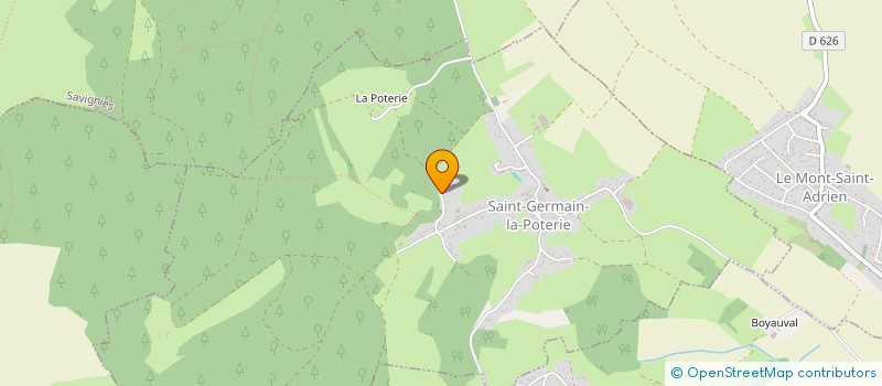 localisation de l'entreprise MONSIEUR DIDIER LINGEE  SAINT-GERMAIN-LA-POTERIE
