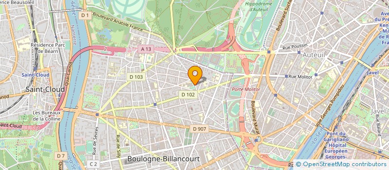 localisation de l'entreprise MONSIEUR DIDIER LOISEAU  BOULOGNE-BILLANCOURT