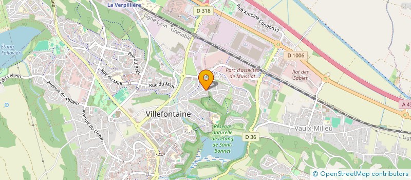 localisation de l'entreprise MONSIEUR DIDIER LORCERIE  VAULX-MILIEU