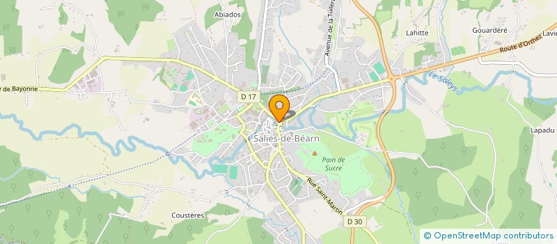 localisation de l'entreprise MONSIEUR DIDIER LORILLOT à SALIES-DE-BEARN