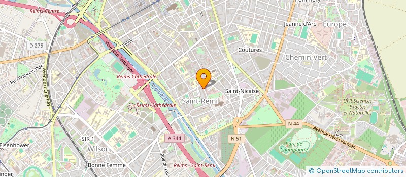 localisation de l'entreprise MONSIEUR DIDIER LORIN à REIMS