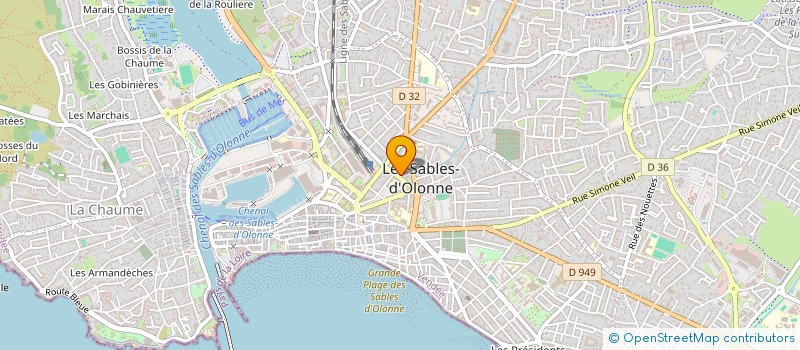 localisation de l'entreprise MONSIEUR DIDIER LUX à LES SABLES D'OLONNE