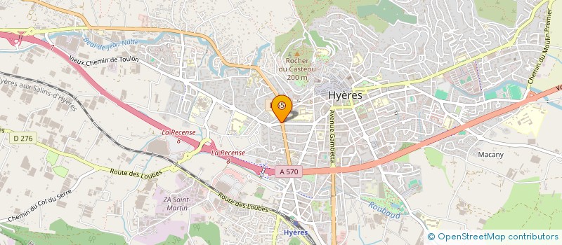 localisation de l'entreprise MONSIEUR DIDIER M'DETT à HYERES