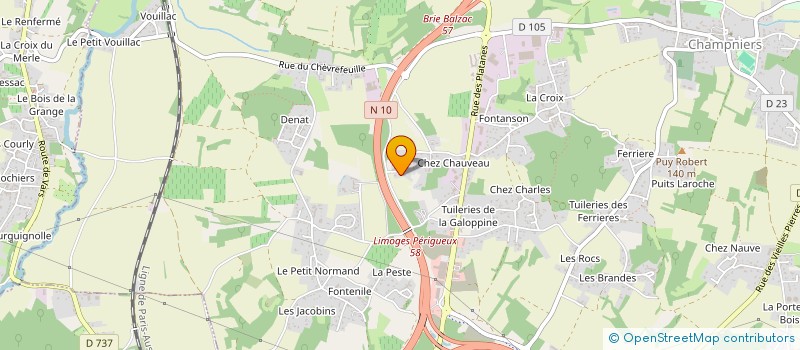 localisation de l'entreprise MONSIEUR DIDIER MAGRET  CHAMPNIERS