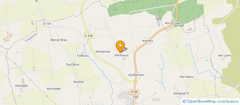 localisation de l'entreprise MONSIEUR DIDIER MAHE  TREGOUREZ