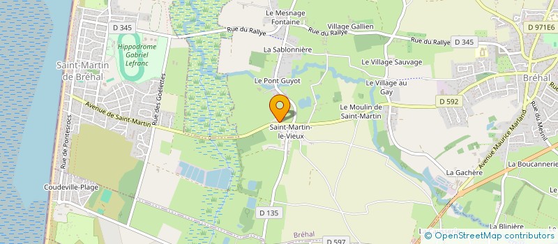 localisation de l'entreprise MONSIEUR DIDIER MAHE  BRICQUEVILLE-SUR-MER