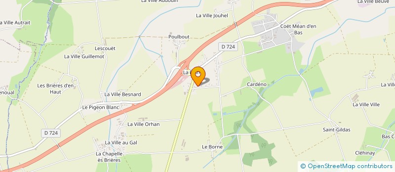 localisation de l'entreprise MONSIEUR DIDIER MAHIEUX  GUEGON