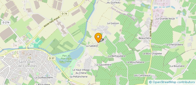 localisation de l'entreprise MONSIEUR DIDIER MAISONNEUVE à SAINT-JULIEN-DE-CONCELLES