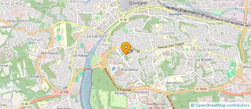 localisation de l'entreprise MONSIEUR DIDIER MARGERAND à QUIMPER