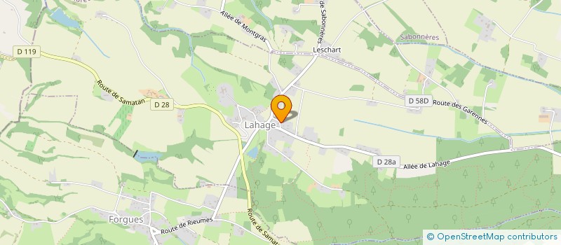 localisation de l'entreprise MONSIEUR DIDIER MARQUET  LAHAGE