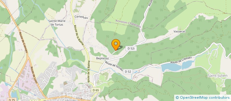 localisation de l'entreprise MONSIEUR DIDIER MARTIN  CREMIEU