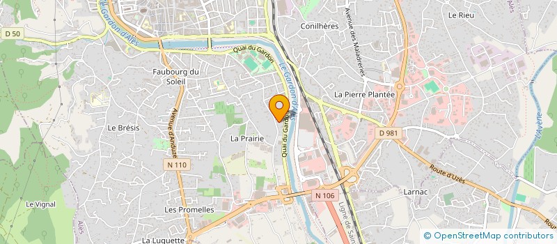 localisation de l'entreprise MONSIEUR DIDIER MARTIN  ALES