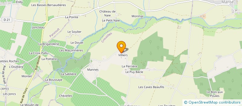 localisation de l'entreprise MONSIEUR DIDIER MARTINEAU à CROUZILLES