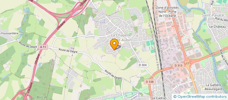 localisation de l'entreprise MONSIEUR DIDIER MASNIERE  LA CHAPELLE-SAINT-AUBIN