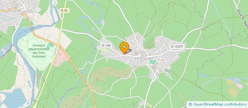 localisation de l'entreprise MONSIEUR DIDIER MASSABUAU  LE POUGET