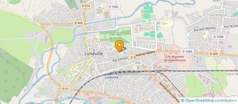 localisation de l'entreprise MONSIEUR DIDIER MASSE  LUNEVILLE