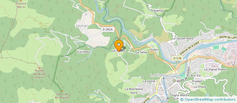 localisation de l'entreprise MONSIEUR DIDIER MATHEVON  SAINT-BARTHELEMY-LE-MEIL