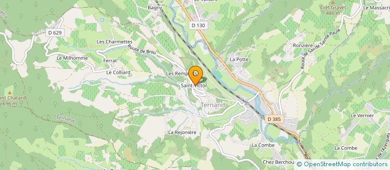 localisation de l'entreprise MONSIEUR DIDIER MATHON  TERNAND