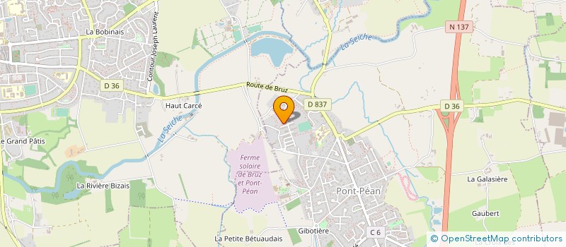 localisation de l'entreprise MONSIEUR DIDIER MAUDET  PONT-PEAN