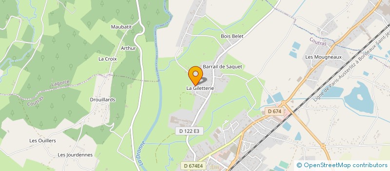 localisation de l'entreprise MONSIEUR DIDIER MAZIN à COUTRAS