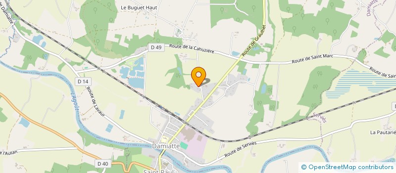 localisation de l'entreprise MONSIEUR DIDIER MEDALE  DAMIATTE