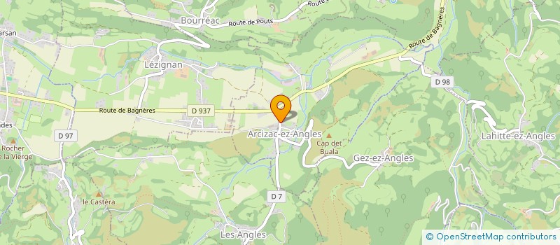 localisation de l'entreprise MONSIEUR DIDIER MENGELLE  ARCIZAC-EZ-ANGLES