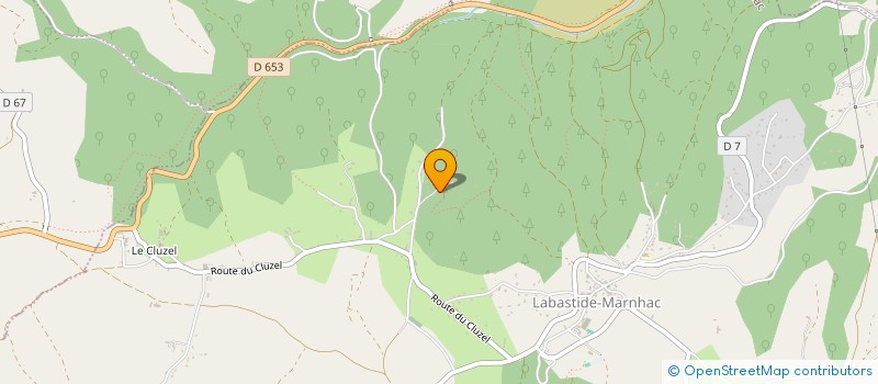 localisation de l'entreprise MONSIEUR DIDIER MERCADIER  LABASTIDE-MARNHAC