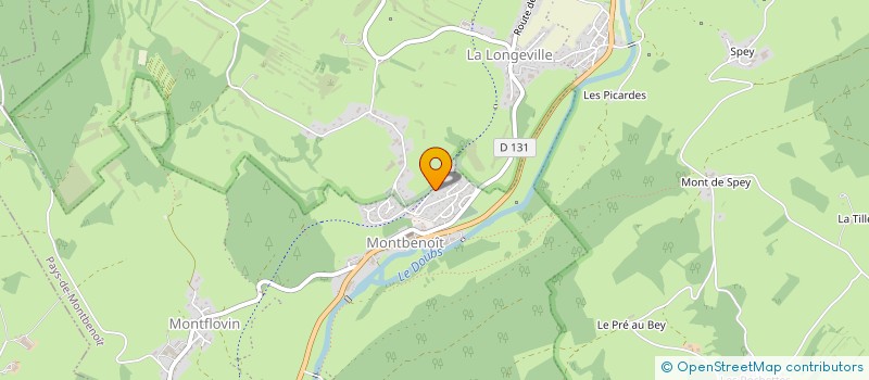 localisation de l'entreprise MONSIEUR DIDIER MERCET  MONTBENOIT